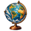 Weltkugel Retrostand