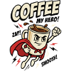 Kaffee-Superheld – Coffee My Hero