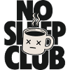 No Sleep Club – Müde Kaffeetasse