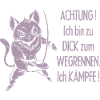Dicke Katze, zu dick zum Wegrennen