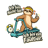 Faultier Spruch: Ich bin nicht faul