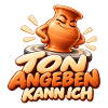 Ton angeben: Keramik Spruch