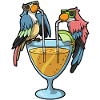 Papageien Cocktail Humor