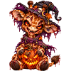 Gir'Halloween gruselige Giraffe