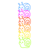 Regenbogenschnecken-Neon