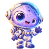 Kuscheliger Astronaut im All
