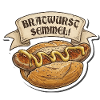 Bratwurst Semmel Emblem