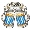 Prost! Bierkrüge Sticker Design