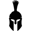 Spartanischer Kriegerhelm Silhouette