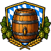 Bierfass Schild Bayerisch
