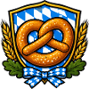 Bavarian Pretzel Crest Emblem