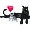 Herzballon Freundschaft Katze Maus
