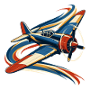 Flugzeuge und Luftstrombänder