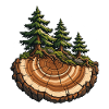 Baumringe werden zum Wald
