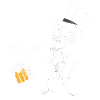 Well Shit Skeleton Lost Beer Halloween