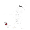 Well Shit Skeleton Lost Wine Halloween