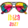 Ibiza 2027 Rainbow Sunglasses Design