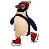 Schlittschuhpinguin
