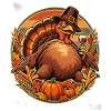Thanksgiving Truthahn im Fresskoma