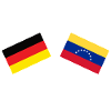 Germany and Venezuela Friendship Flags