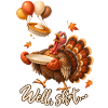 Thanksgiving Truthahn Kürbiskuchen Lustiger Spruch