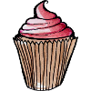 Aquarell Pink Cupcake