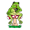 Frosch und Cocktail