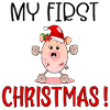 Erste Weihnachten, Ferkelbaby, Englisch