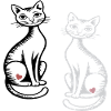 zwei Katzen