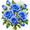 Azure Rose Bouquet