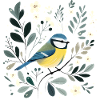Kleine Blaumeise