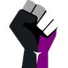 asexuell erhobene Faust