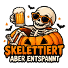Skelettiert aber entspannt – Halloween