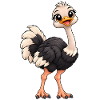 Vogelstrauß Kawaii Style – Süßer Laufvogel