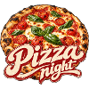 Pizza Night Logo Druck