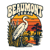 Texas Beaumont Sunset Heron