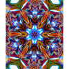 Bunter kaleidoskopische Mandala