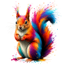 Buntes Eichhörnchen