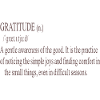Dankbarkeit Zitat Sanfte Typografie