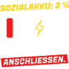 Sozialakku 2 % - bitte Sofa anschließen