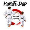 Karate Dad mit Sohn