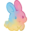 Pastell-Regenbogenhase