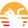 Katze Sonnenuntergang