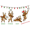 Volleyball Weihnachten Rentiere Lustiges Geschenk