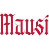 mausi / gothik stil (rot)