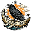 Rabenmond und Flammender Mond
