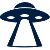 Ufo Lichtstrahl Silhouette