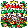 Frohe Weihnachten Waschbären
