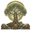 Zahnradbaum und Wurzeln