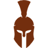 Spartanischer Helm Retro Braun